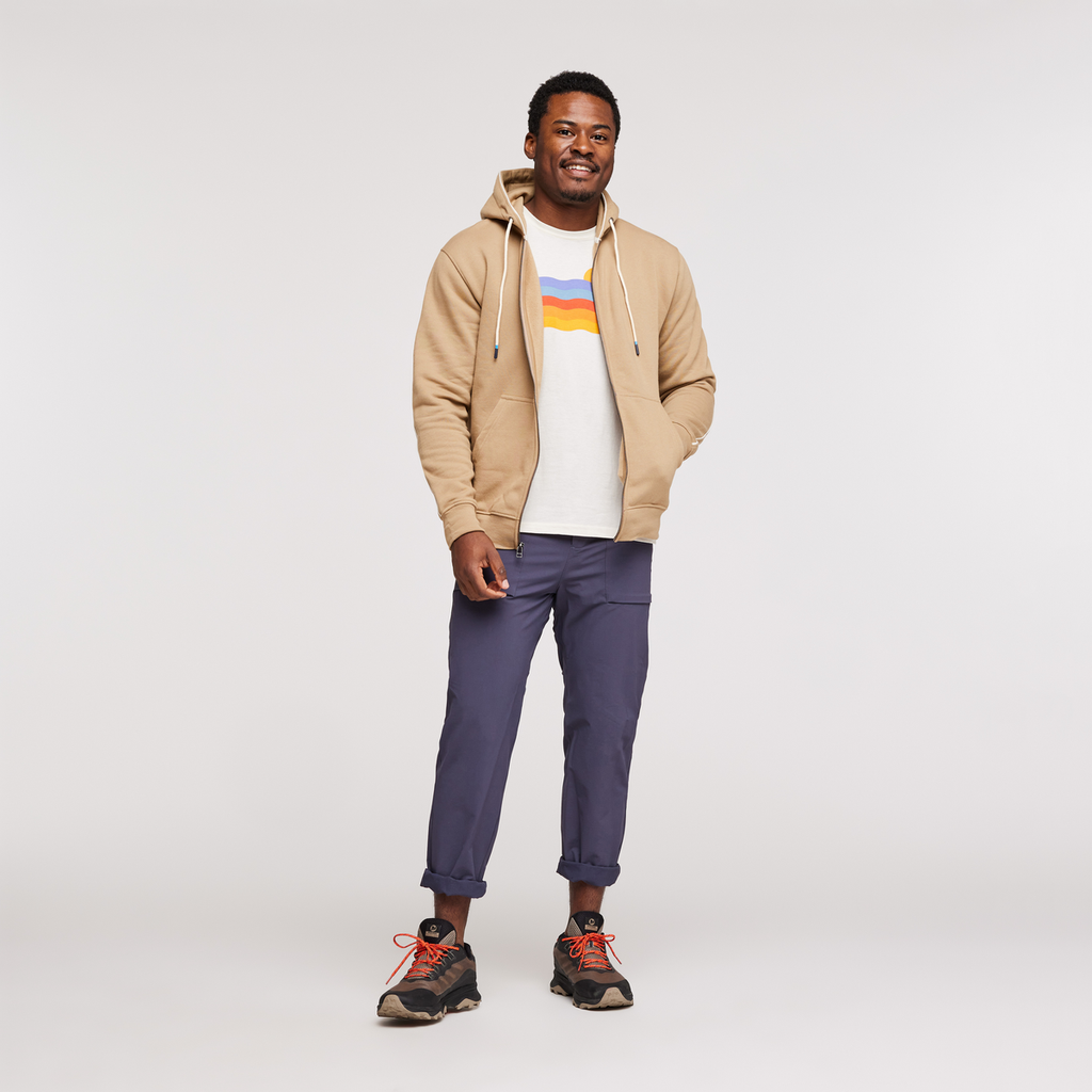 Do Good Organic Full-Zip Hoodie - Men's, Desert, Model Jeremy