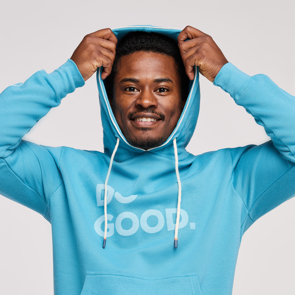 Do Good Hoodie - Men's, Poolside, Model Jeremy