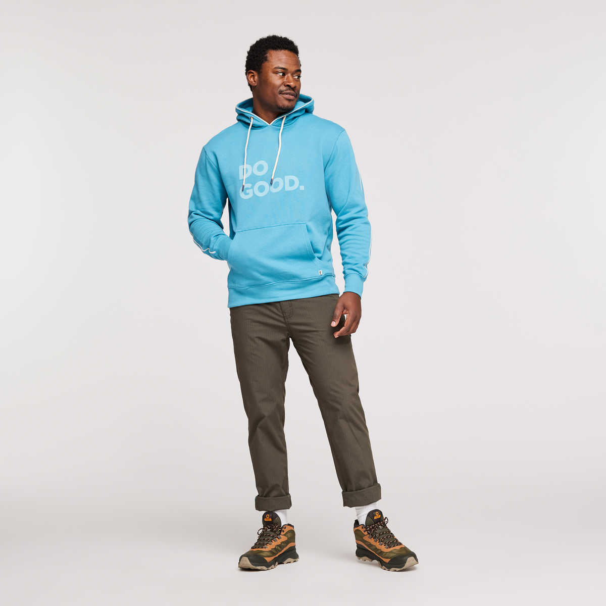 Do Good Hoodie - Men's, Poolside, Model Jeremy