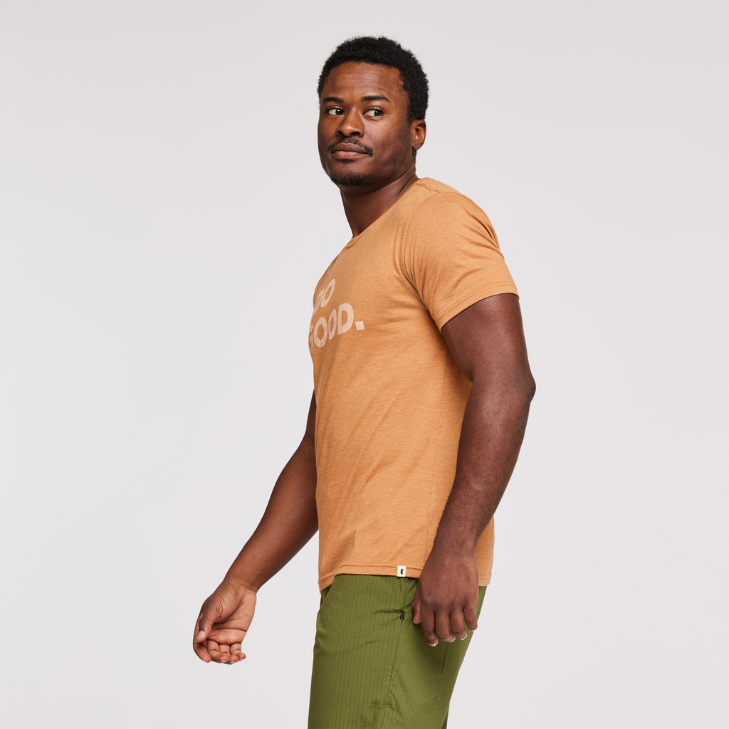 Do Good T-Shirt - Men's, Saddle, Model Jeremy