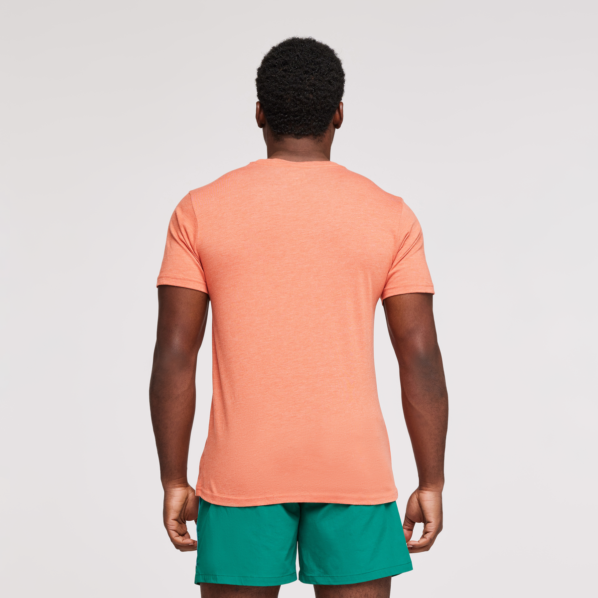 Do Good Stripe Organic T-Shirt - Men's, Nectar, Model Jeremy