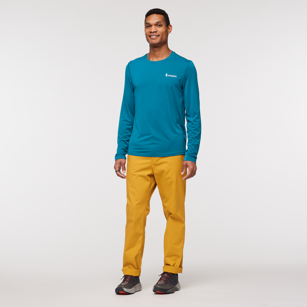 Fino Long-Sleeve Tech Tee - Men's, Gulf, Model Jason