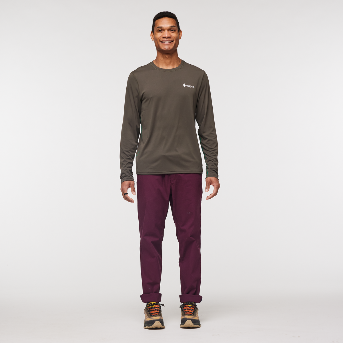 Fino Long-Sleeve Tech Tee - Men's, Iron, Model James