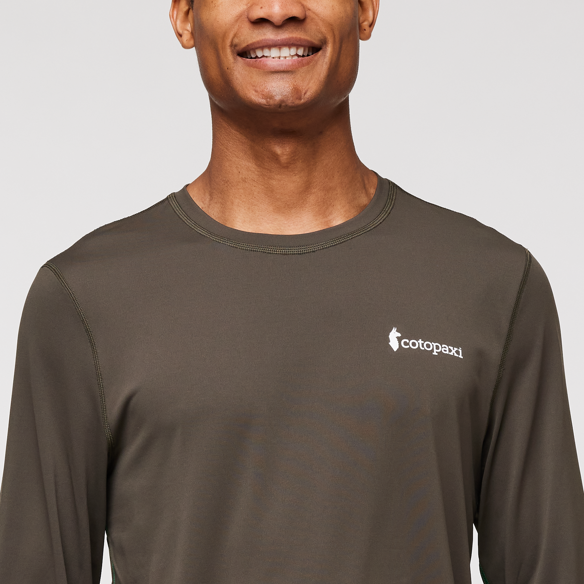 Fino Long-Sleeve Tech Tee - Men's, Iron, Model James
