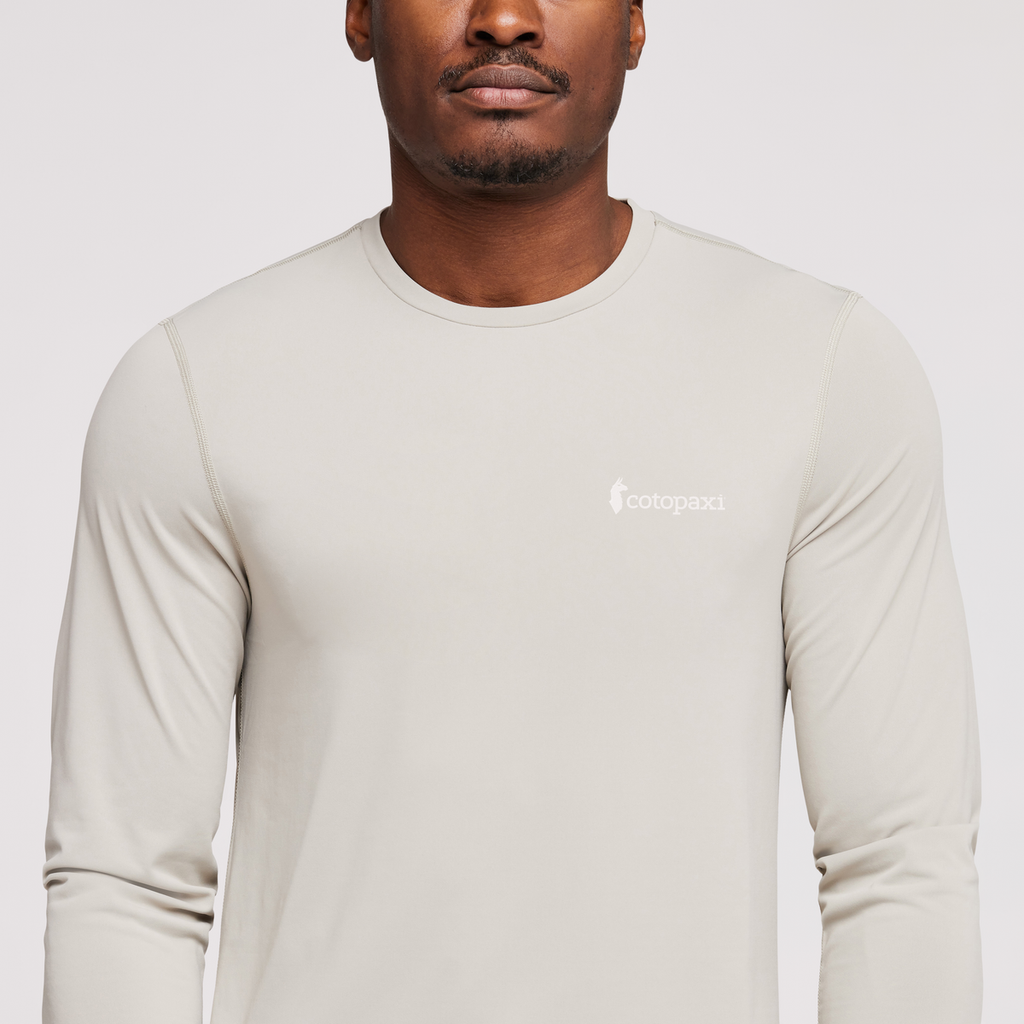 Fino Long-Sleeve Tech Tee - Men's, Pebble, Model Jeremy