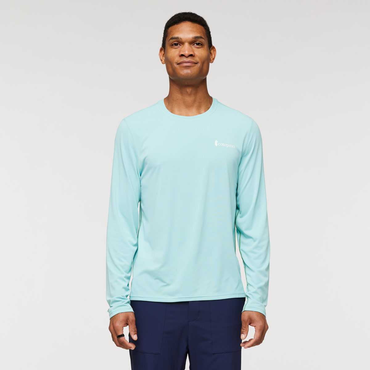 Fino Long-Sleeve Tech Tee - Men's, Sea Glass, Model James