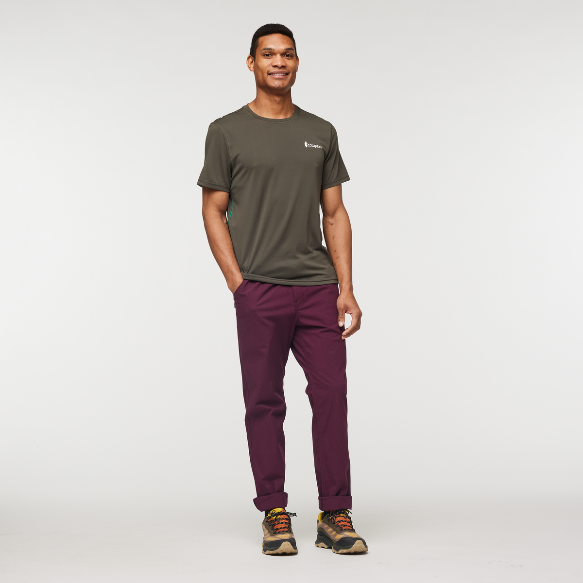 Fino Tech Tee - Men's, Iron, Model Jason