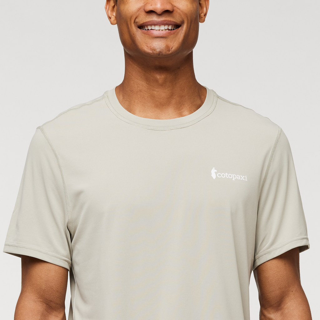 Fino Tech Tee - Men's, Pebble, Model Jason