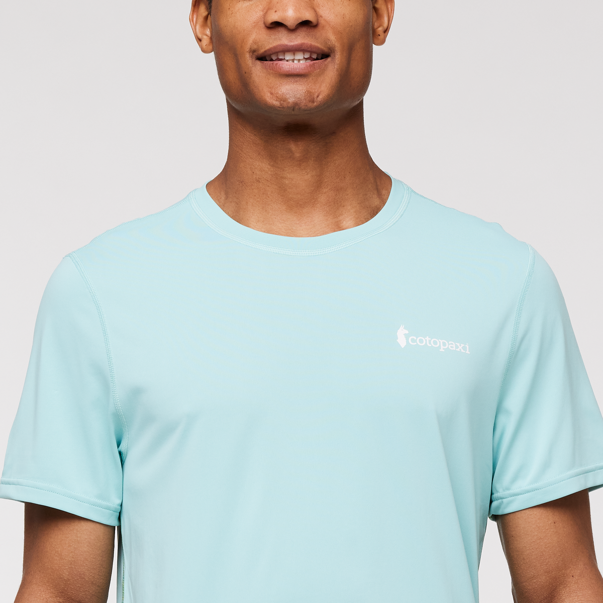 Fino Tech Tee - Men's, Sea Glass, Model Jason