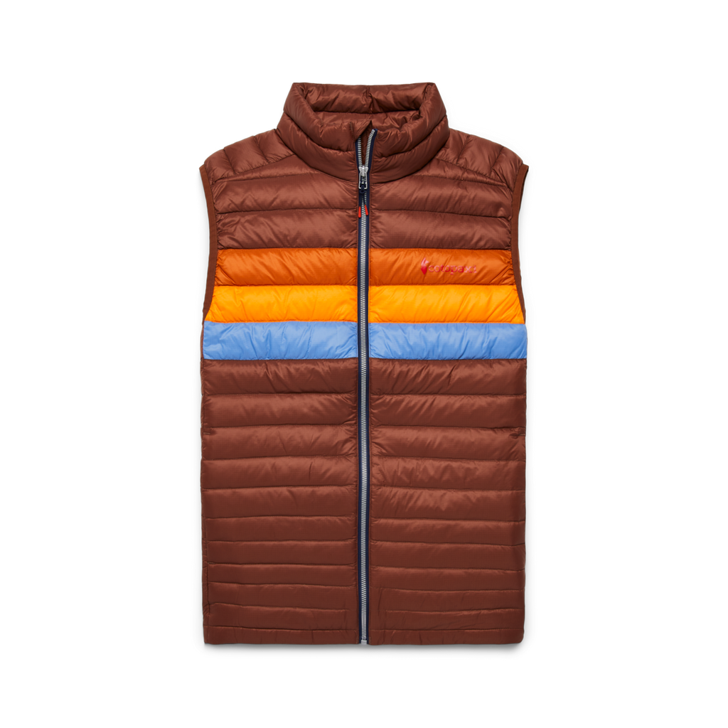 Fuego Down Vest - Men's, Acorn Stripes, Model Munther
