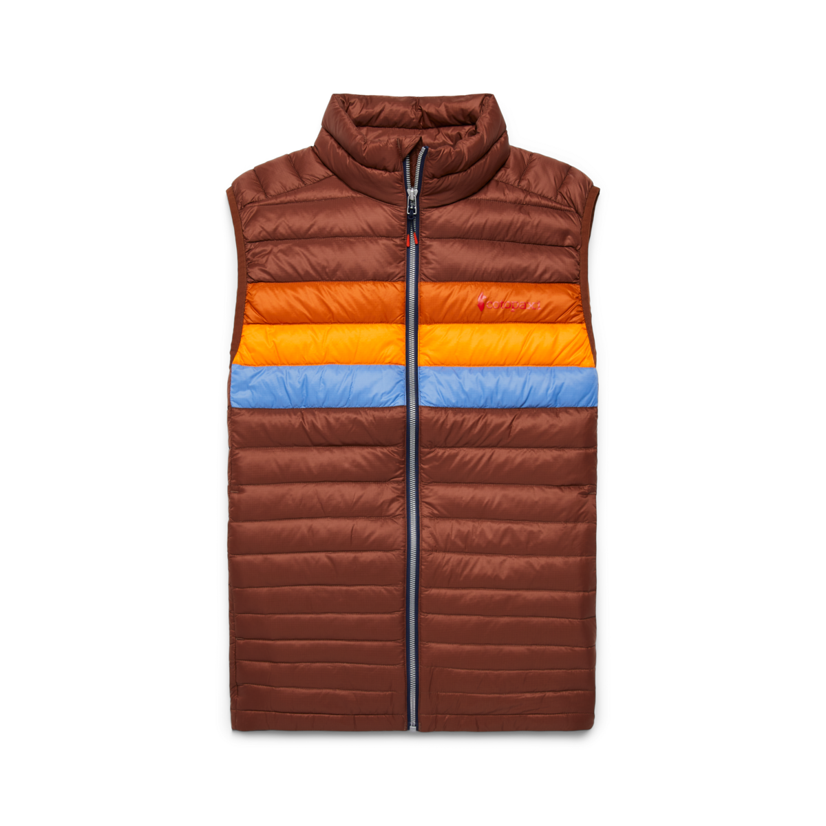 Fuego Down Vest - Men's, Acorn Stripes, Model Munther