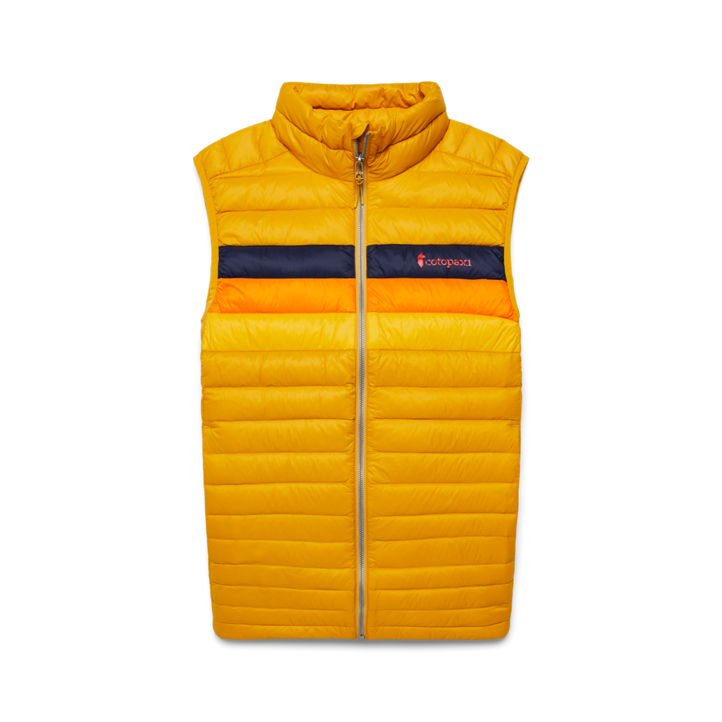 Fuego Down Vest - Men's, Amber Stripes, Model Munther