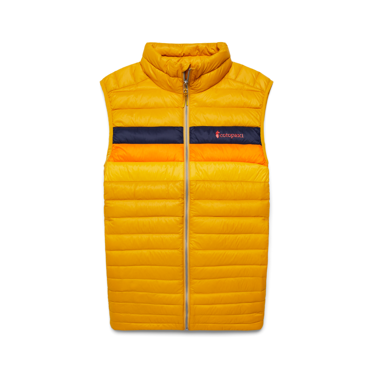 Fuego Down Vest - Men's, Amber Stripes, Model Munther
