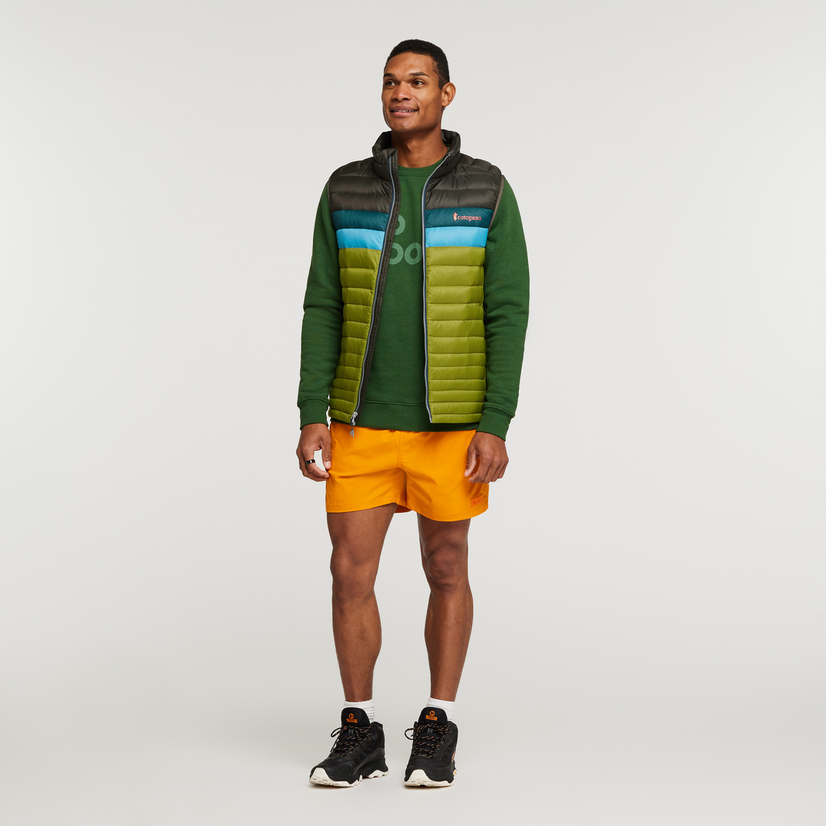 Fuego Down Vest - Men's, Iron/Cedar, Model Jason