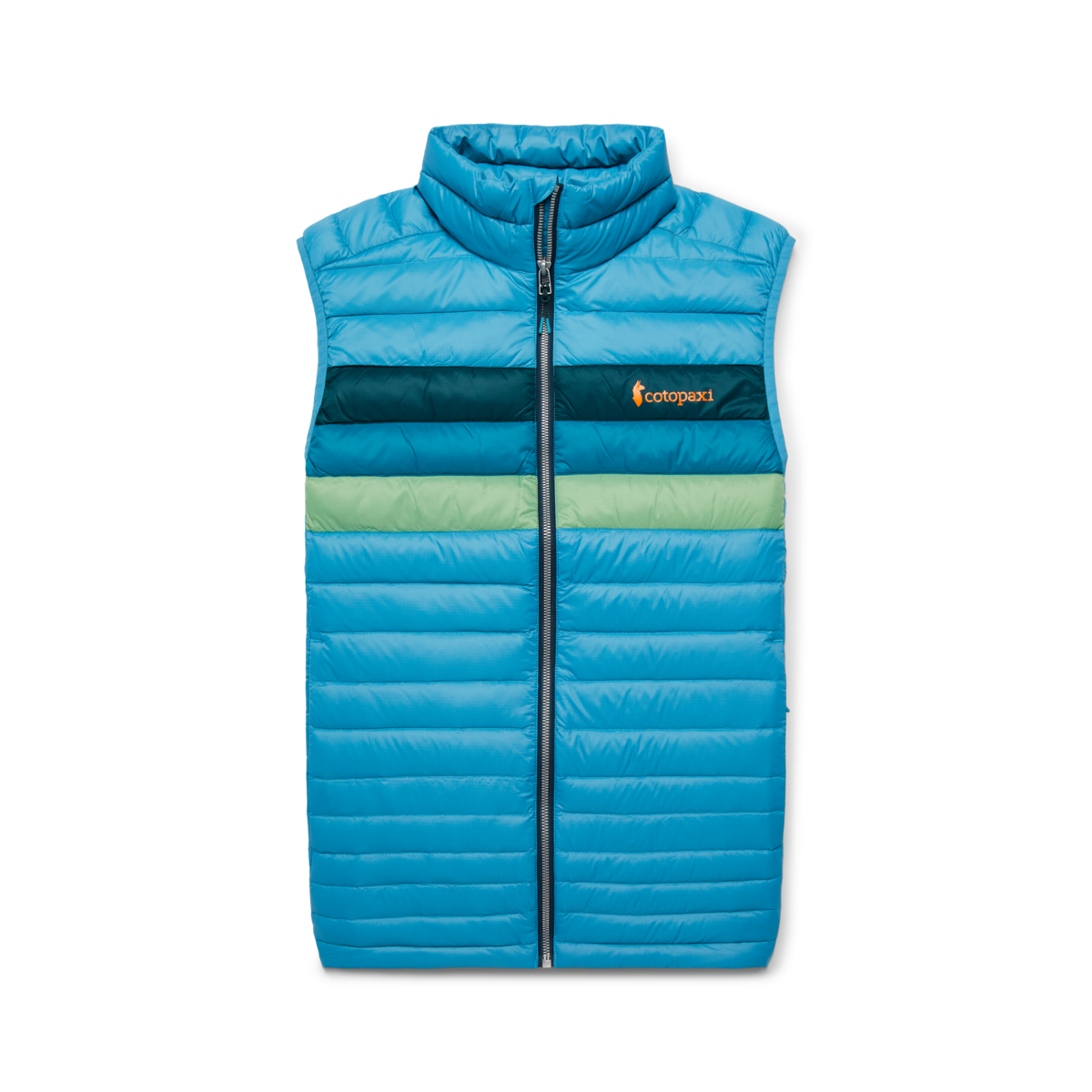 Fuego Down Vest - Men's, Poolside Stripes, Model Munther