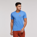 Happy Day Organic T-Shirt - Men's, Lupine, Model Munther