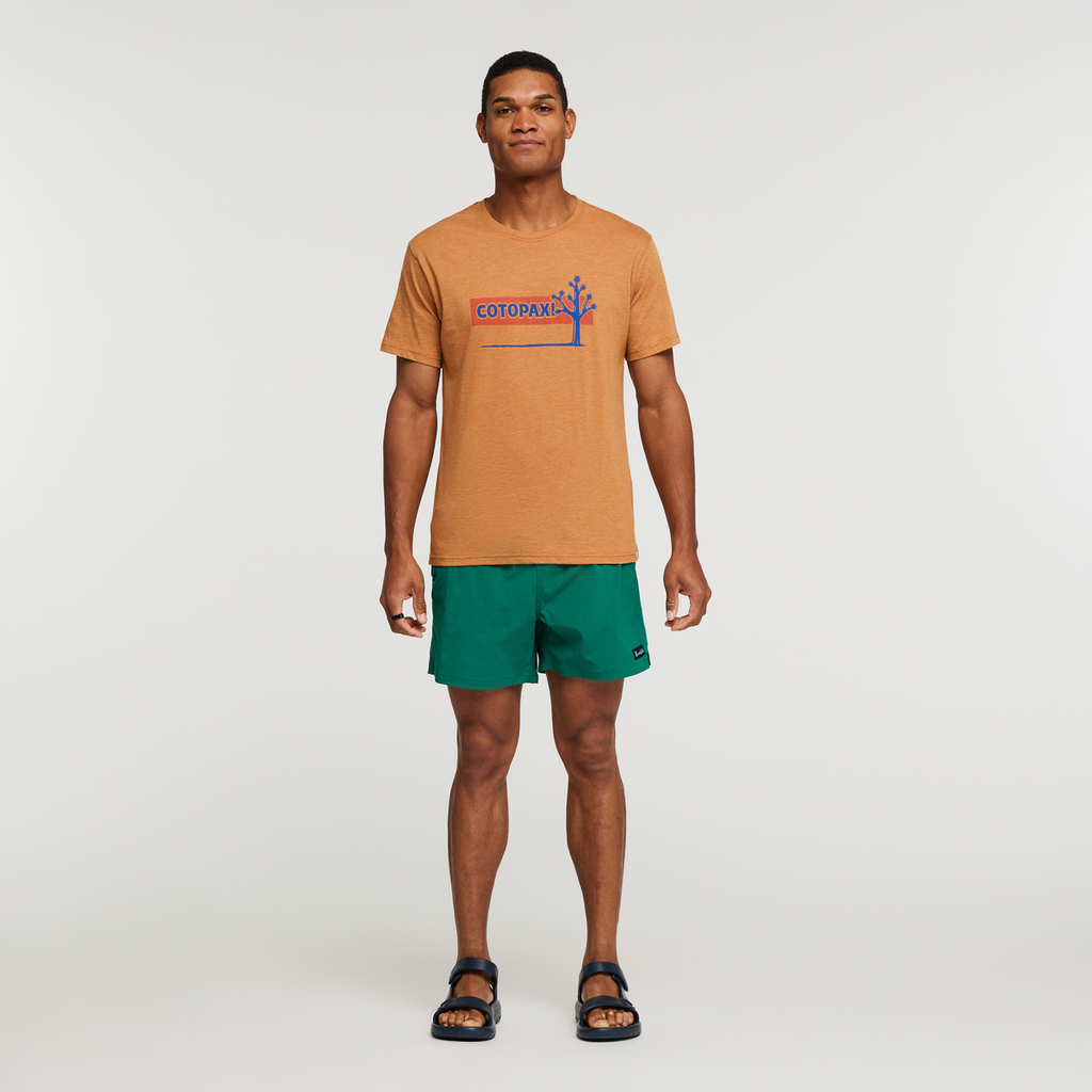 Hello Desert Organic T-Shirt-Men's, Saddle, Model Jason