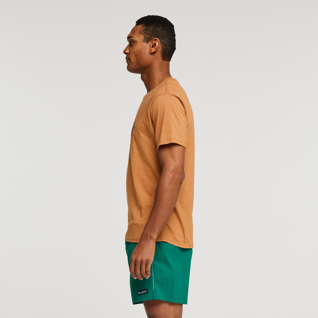 Hello Desert Organic T-Shirt-Men's, Saddle, Model Jason