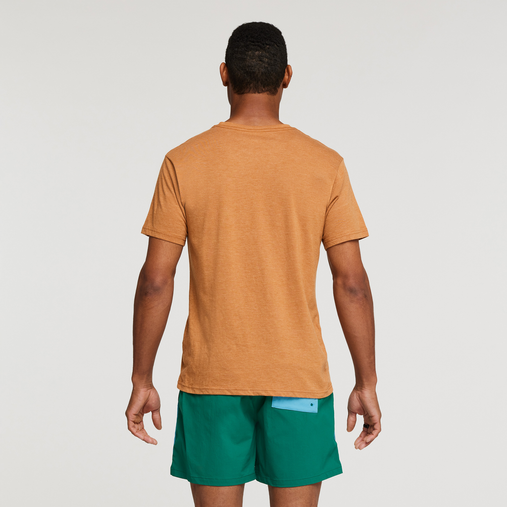 Hello Desert Organic T-Shirt-Men's, Saddle, Model Jason