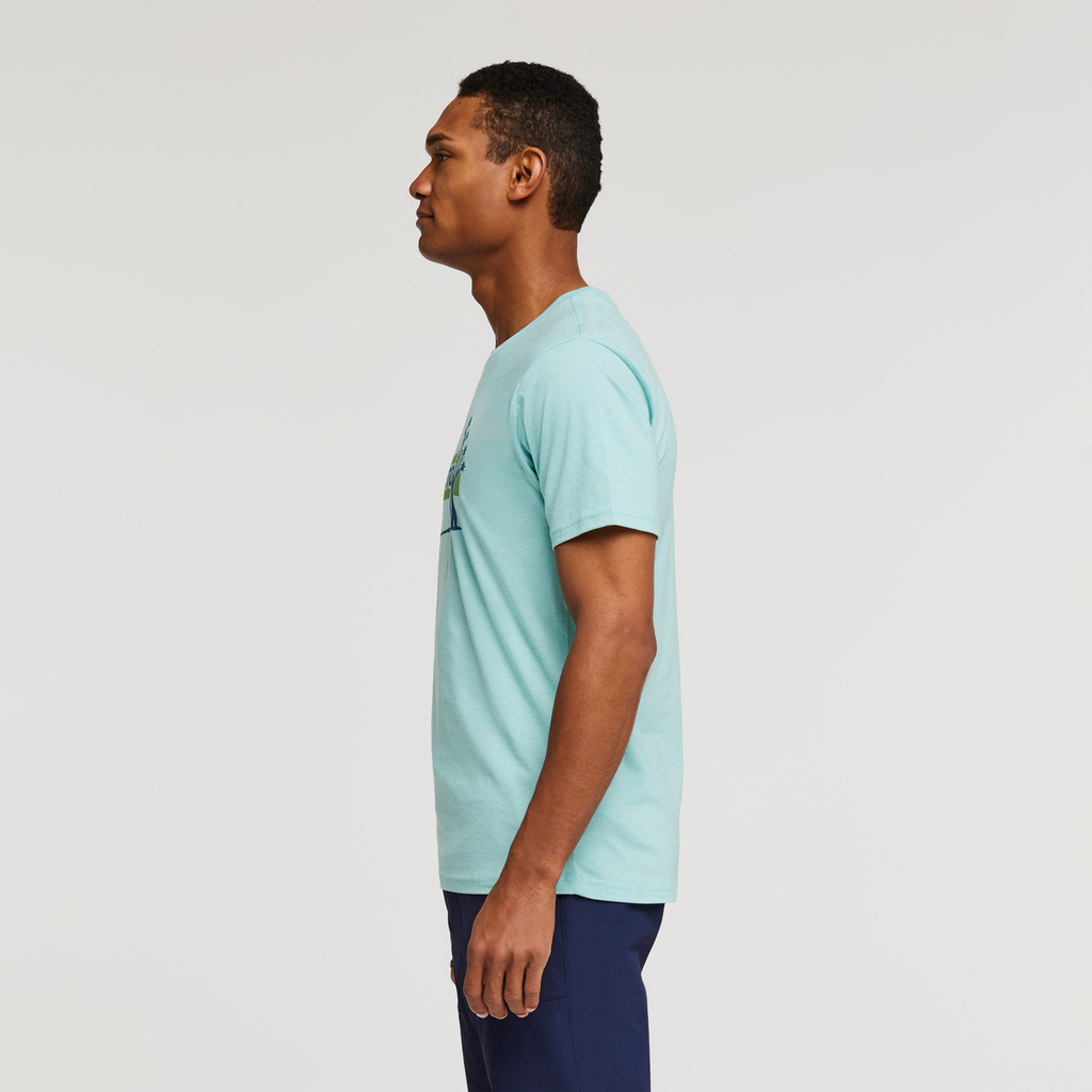 Hello Desert Organic T-Shirt-Men's, Sea Glass, Model Jason