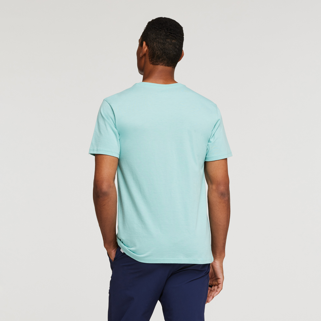Hello Desert Organic T-Shirt-Men's, Sea Glass, Model Jason