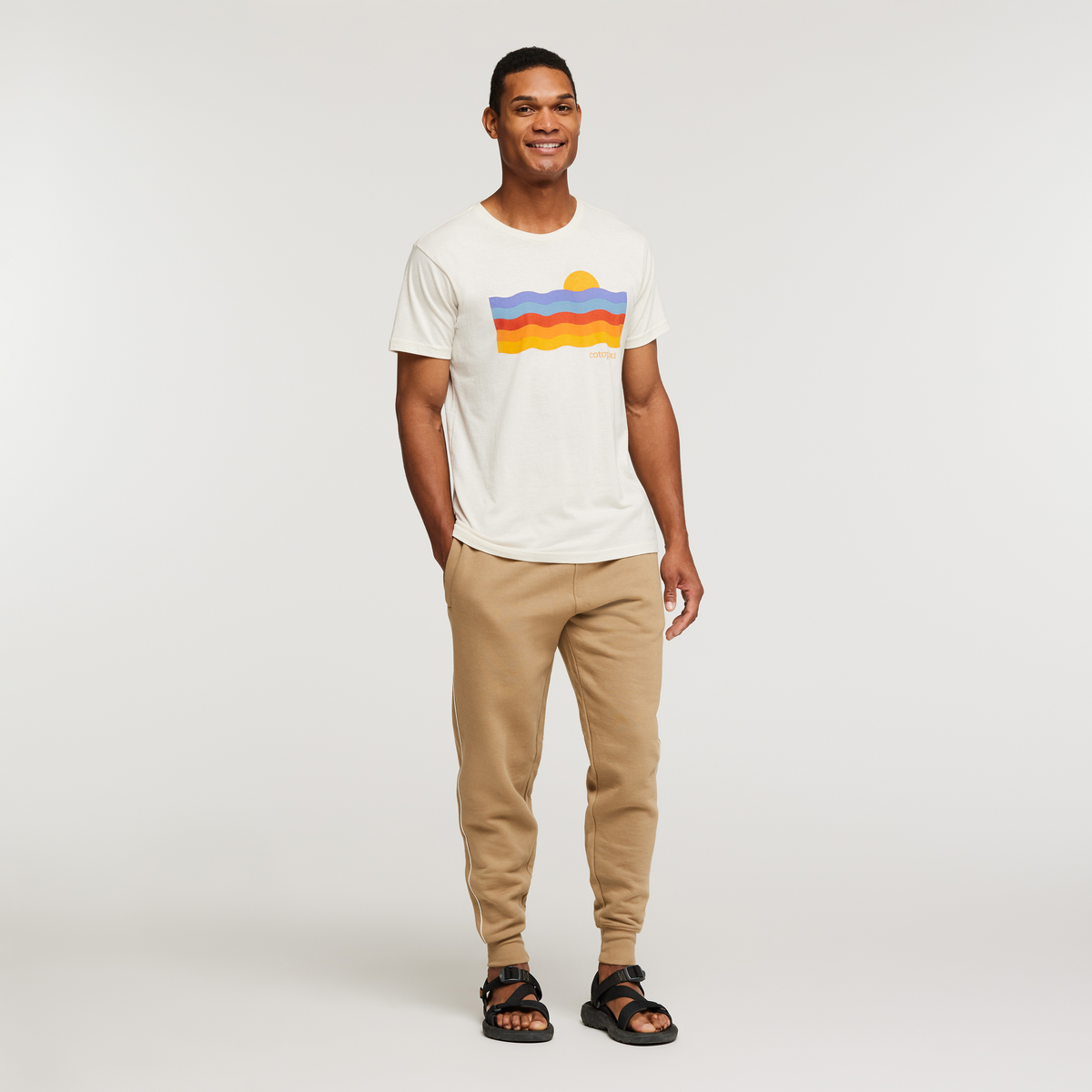 Organic Sweatpant - Men's, Desert, Model Jason
