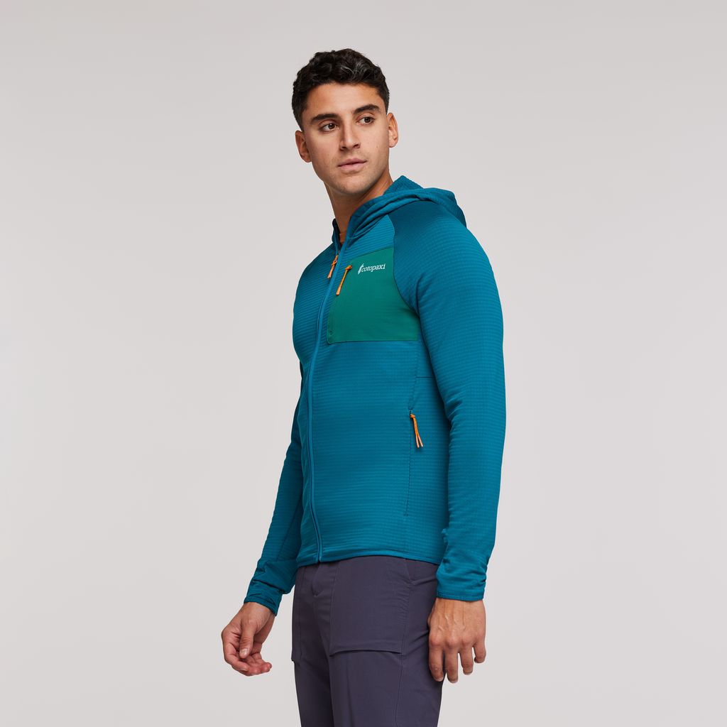 Otero Fleece Full-Zip Hooded Jacket - Men's, Gulf, Model Munther
