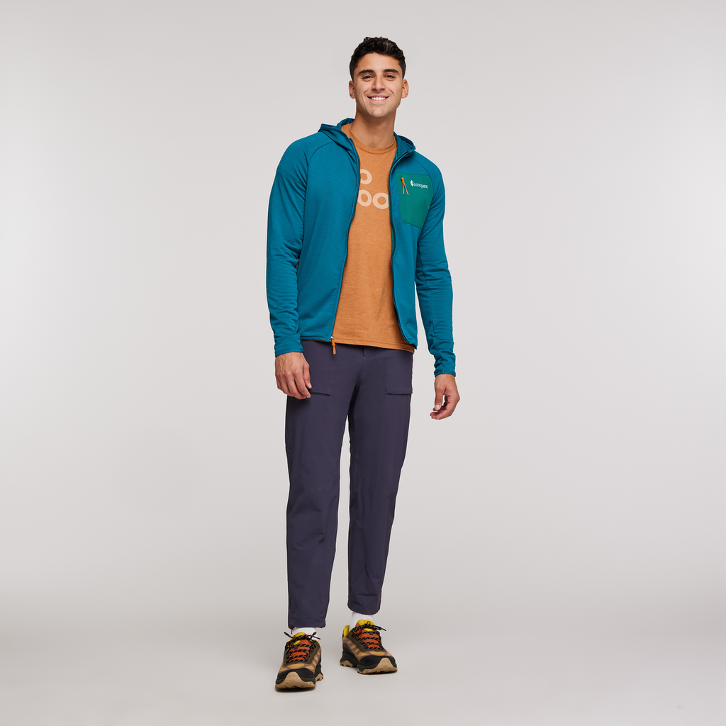Otero Fleece Full-Zip Hooded Jacket - Men's, Gulf, Model Munther