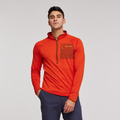 Otero Fleece Half-Zip Pullover - Men's, Canyon, Model Munther