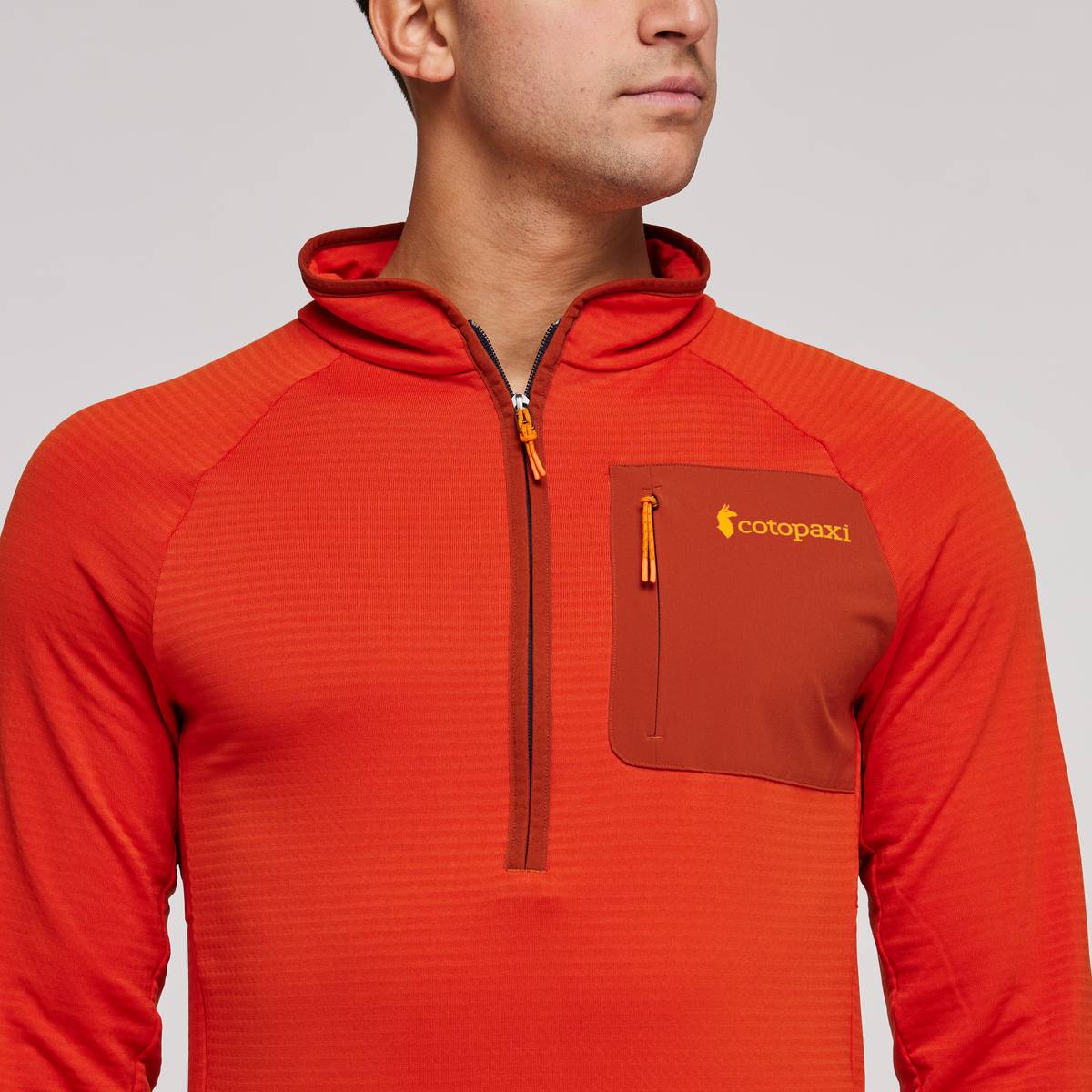 Otero Fleece Half-Zip Pullover - Men's, Canyon, Model Munther