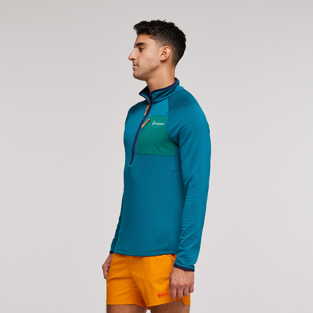 Otero Fleece Half-Zip Pullover - Men's, Gulf, Model Munther