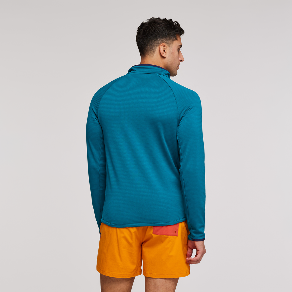Otero Fleece Half-Zip Pullover - Men's, Gulf, Model Munther