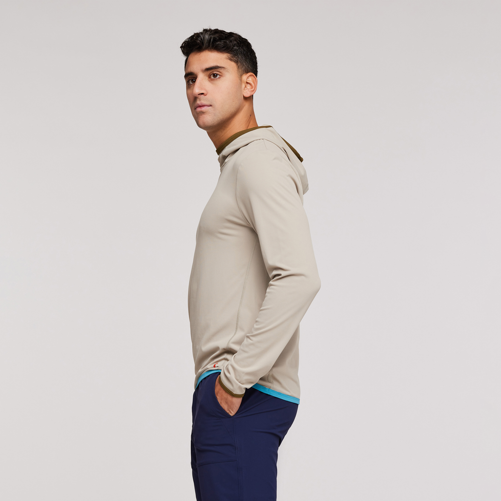 Sombra Sun Hoodie - Men's, Pebble, Model Munther