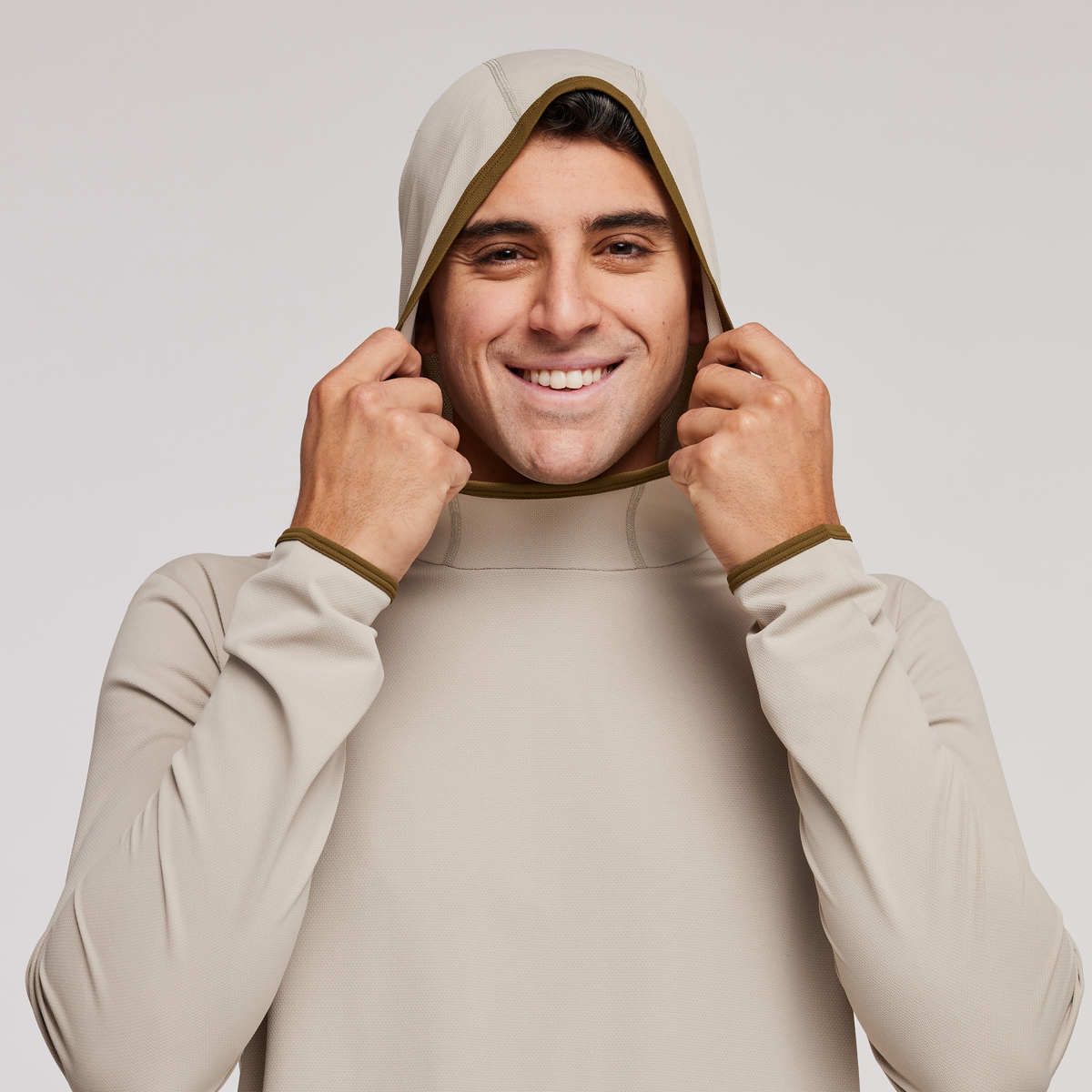 Sombra Sun Hoodie - Men's, Pebble, Model Munther