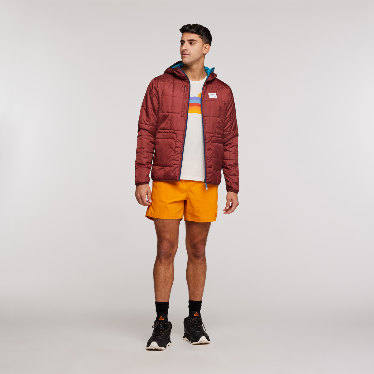 Teca Cálido Hooded Jacket - Men's, Mountain Town, Model Munther