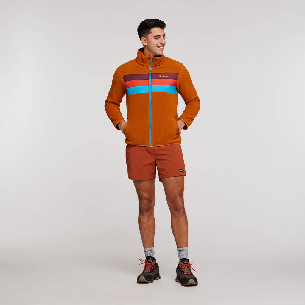 Teca Fleece Full-Zip Jacket - Men's, Fire Roasted, Model Munther