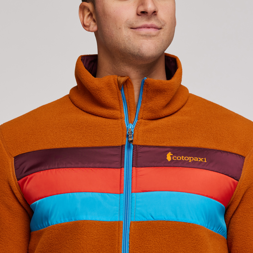 Teca Fleece Full-Zip Jacket - Men's, Fire Roasted, Model Munther
