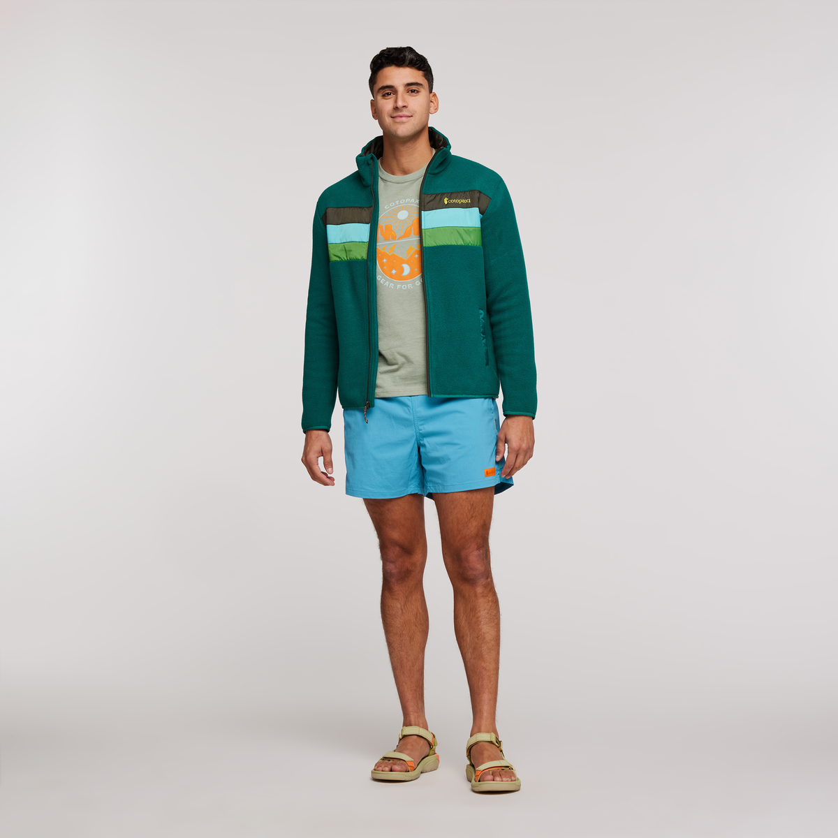 Teca Fleece Full-Zip Jacket - Men's, Turn A Leaf, Model Munther