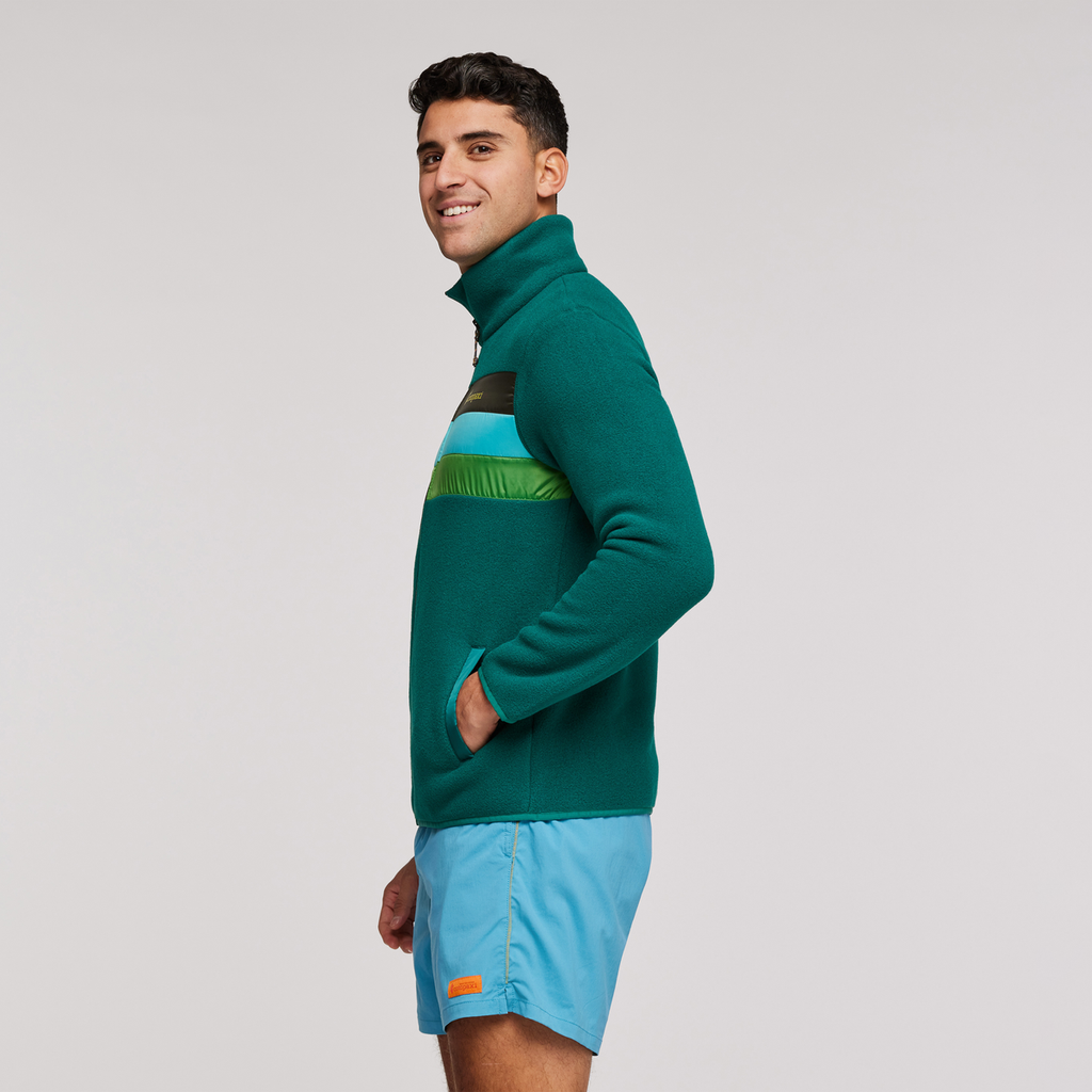 Teca Fleece Full-Zip Jacket - Men's, Turn A Leaf, Model Munther