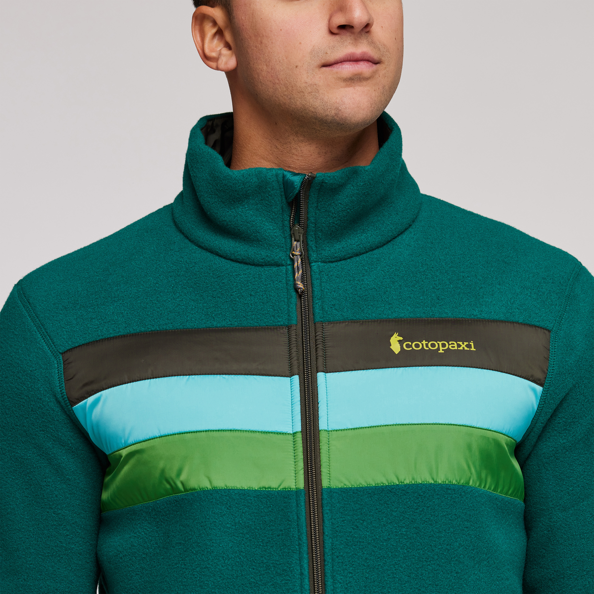 Teca Fleece Full-Zip Jacket - Men's, Turn A Leaf, Model Munther