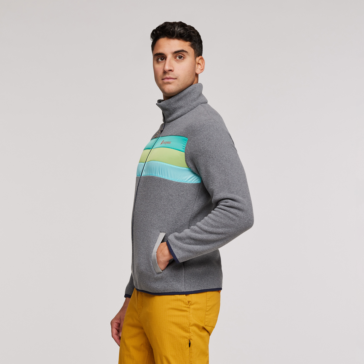 Teca Fleece Full-Zip Jacket - Men's, Vitamins, Model Munther