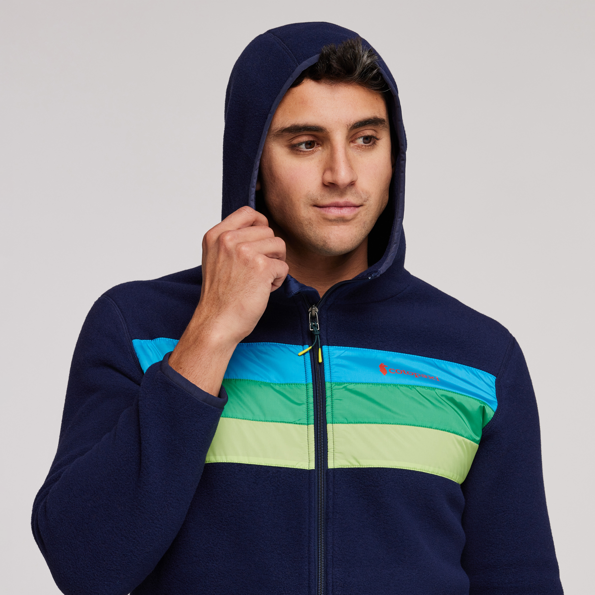 Teca Fleece Hooded Full-Zip Jacket - Men's, Ship Shape, Model Munther