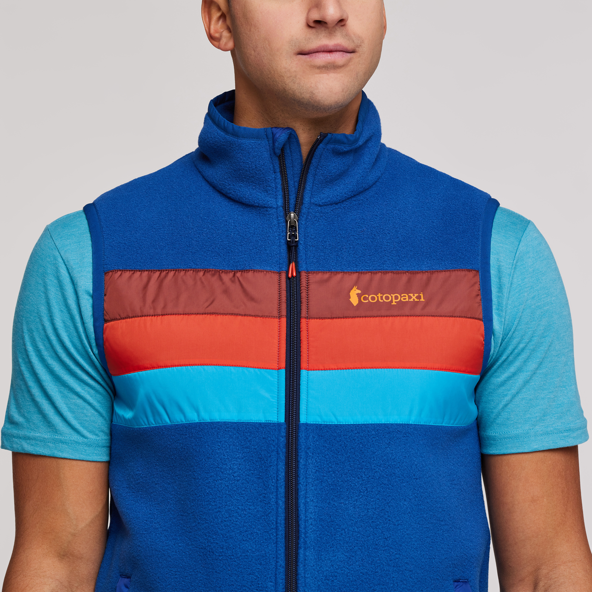 Teca Fleece Vest - Men's, Ocean Trench, Model Munther
