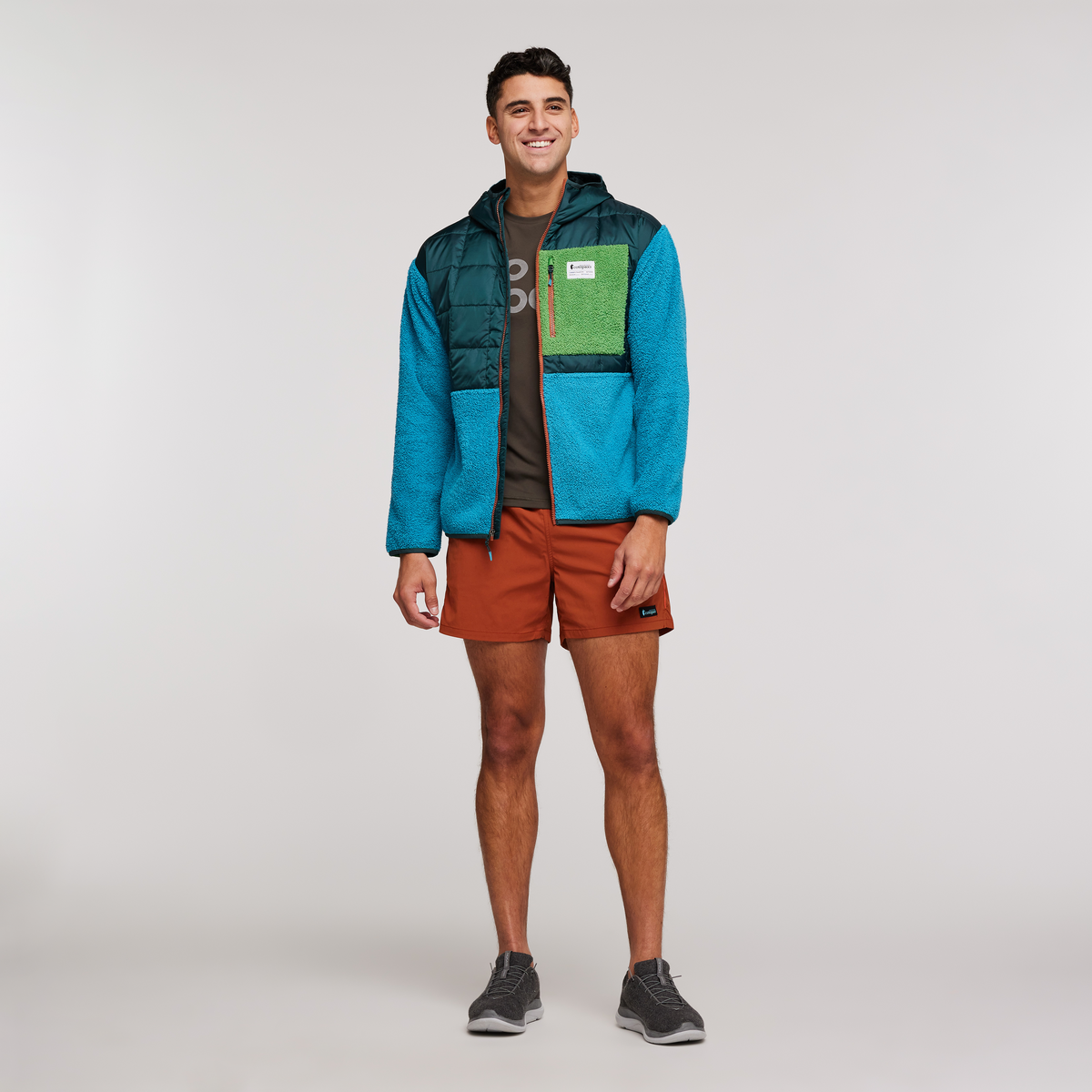 Trico Hybrid Jacket - Men's, Deep Ocean/Poolside, Model Munther
