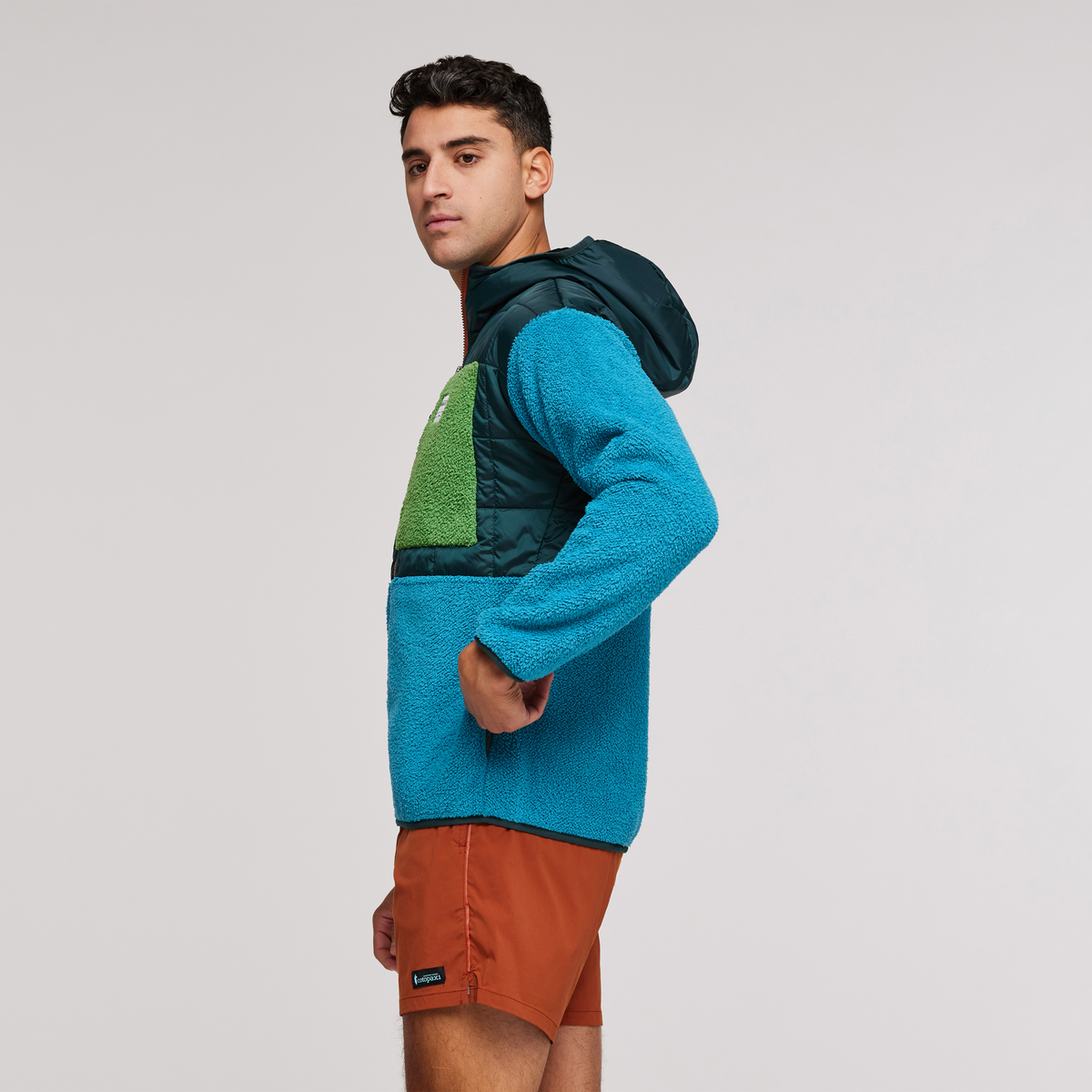 Trico Hybrid Jacket - Men's, Deep Ocean/Poolside, Model Munther