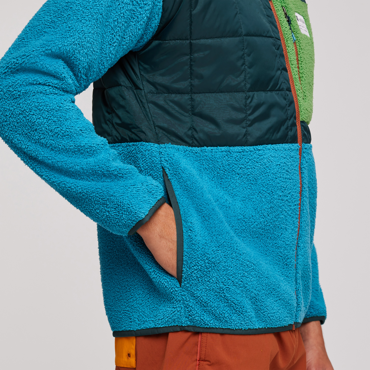 Trico Hybrid Jacket - Men's, Deep Ocean/Poolside, Model Munther