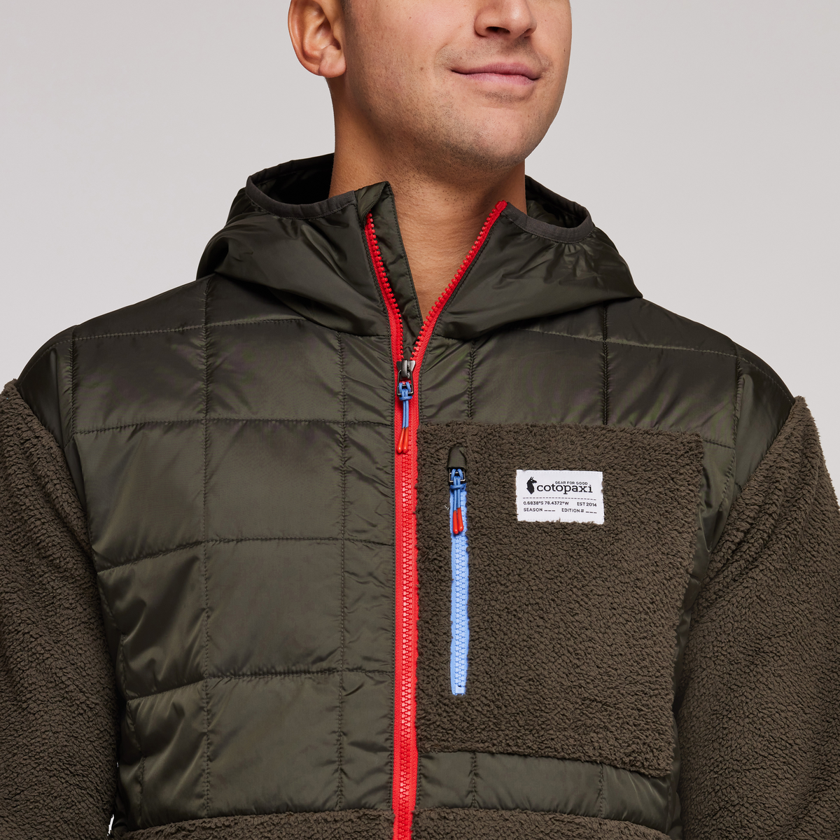 Trico Hybrid Jacket - Men's, Iron/Iron, Model Munther