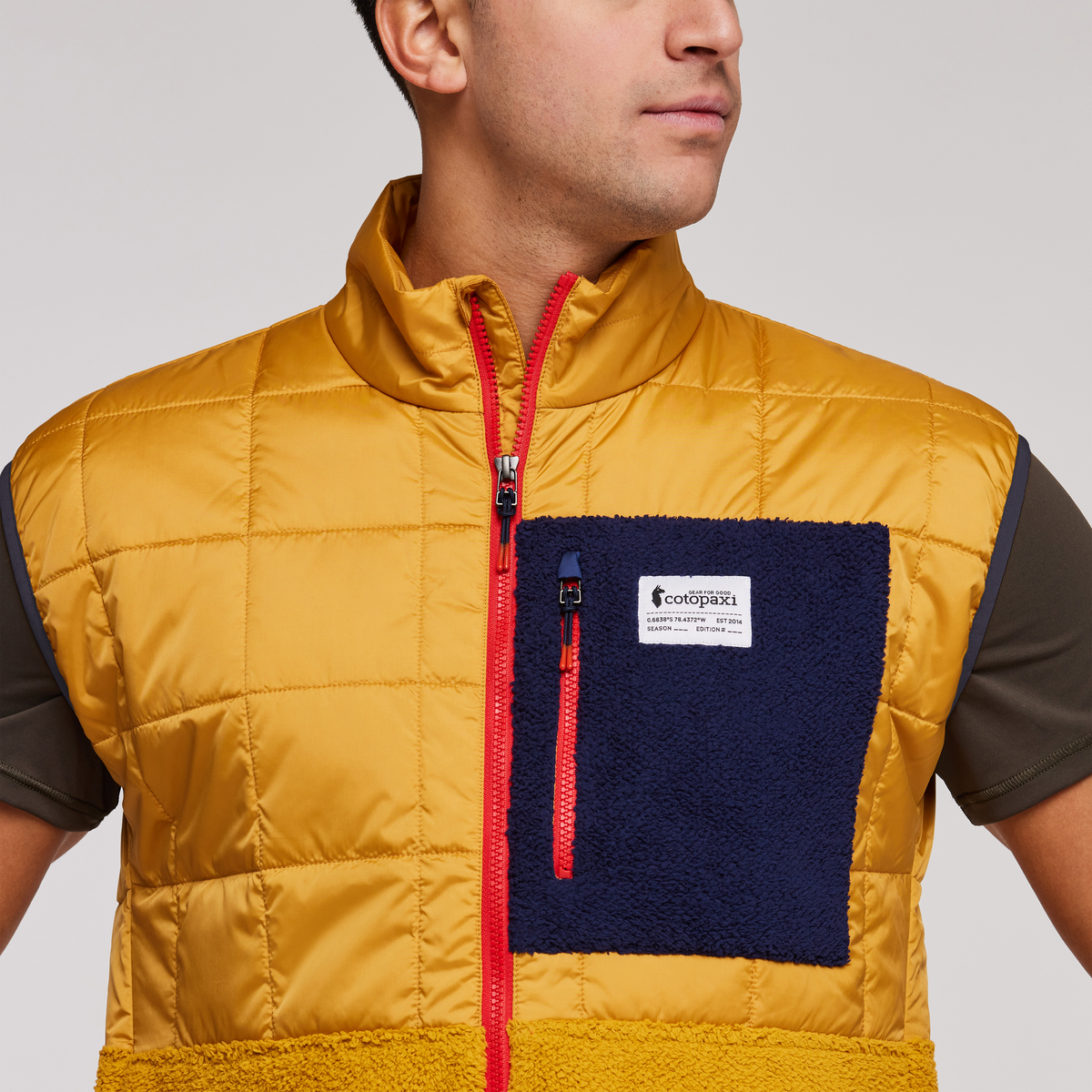 Trico Hybrid Vest - Men's, Amber/Amber, Model Munther