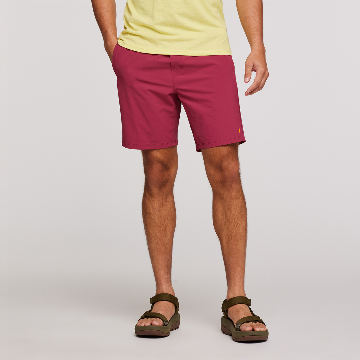 Veza Adventure Short - Men's, Raspberry, Model Munther