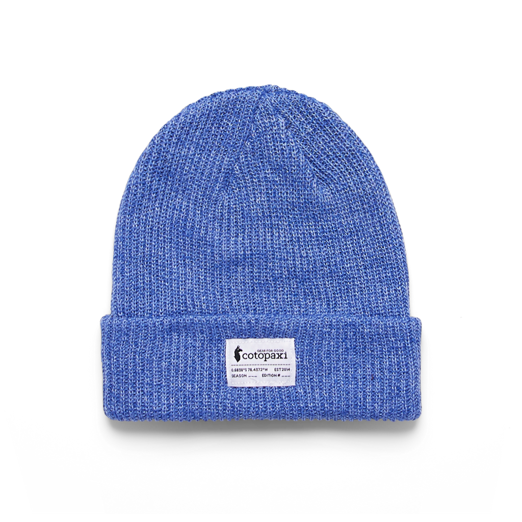 Wharf Beanie - Cotopaxi Patch, Heather Blue Violet